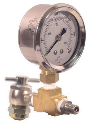 Integra liquid-filled shock inflation pressure gauge 310-30310-2