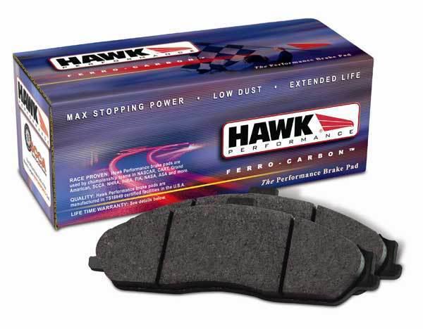 Hawk hps rear brake pads for 2003-2005 subaru wrx hb452f.545