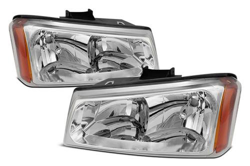 Spyder jhcsil03 chrome euro crystal headlights front head light 2 pcs 1 pair