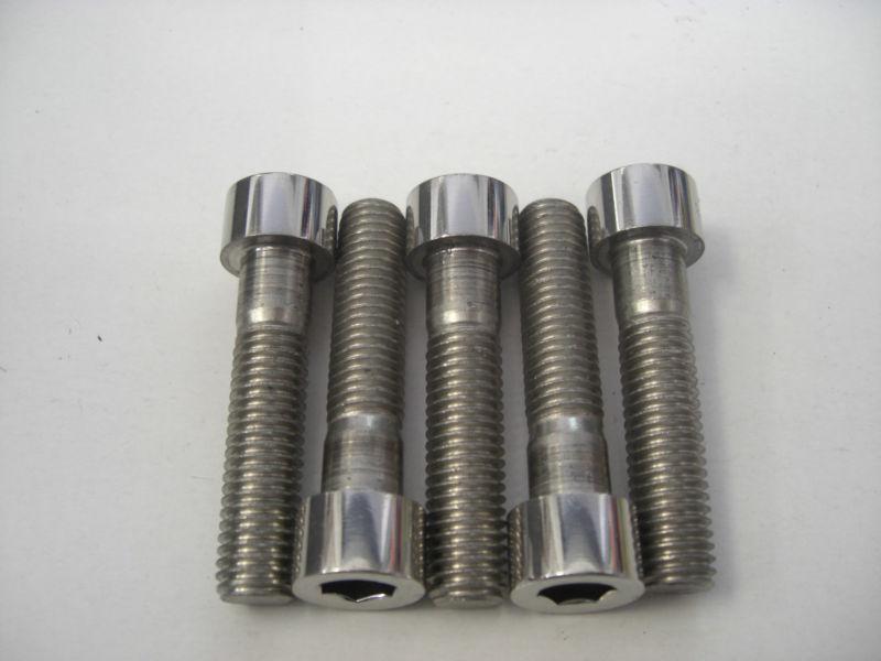 A2 polished stainless steel metric m10-1.5x45 allen head bolts, free shipping!!