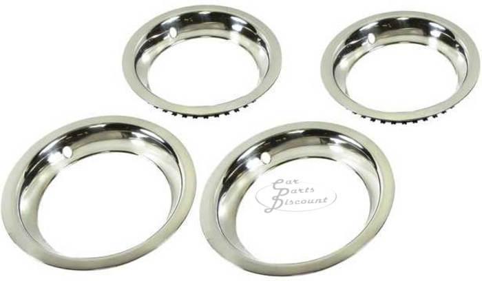 Oer wheel round lip trim rings - 4pc, 14" dia x 1-1/2