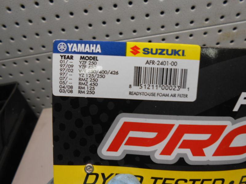 Y41 yamaha yz426 yz426f pro filter air filter new