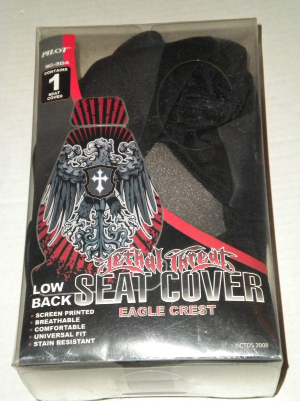 Lethal threat seat cover eagle crest