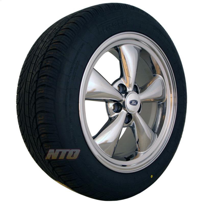 Mustang gt wheels w/ pirelli pzero17x8 05 06 07 08 09 chrome bullitt p235/55zr17