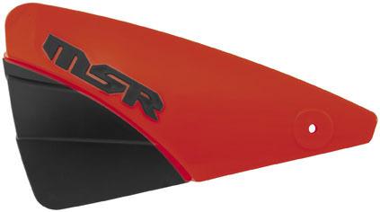New msr brush guard kit(pair), red, bolts directly to handlebars