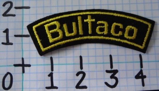 Vintage nos bultaco motorcycle patch from the 70's 002