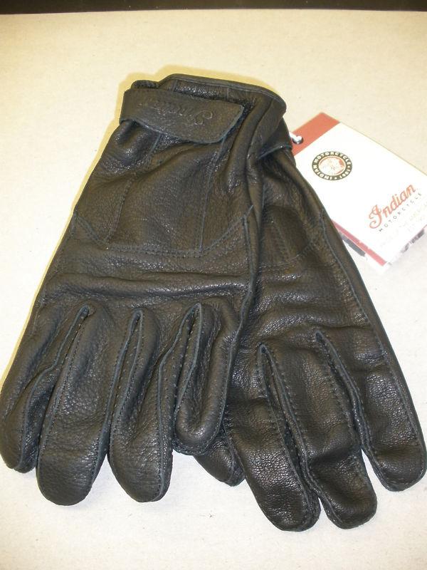 Men's indian motorcycle classic leather glove / x-large (xl) / nwt