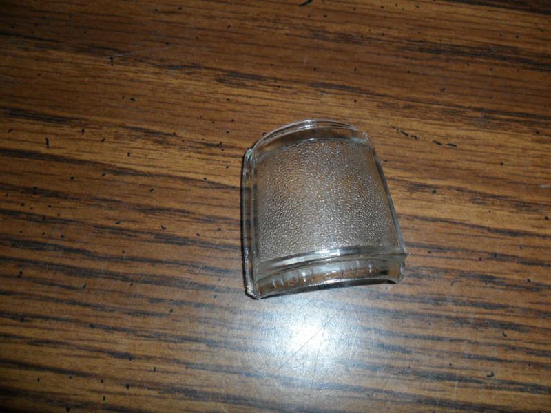 1940 plymouth rear license plate light lens clear glass great condition!