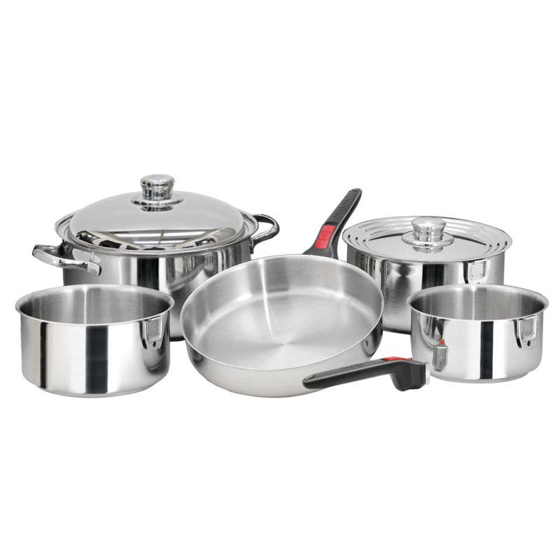 Magma nesting 10 piece s.s. cookware set a10-360l