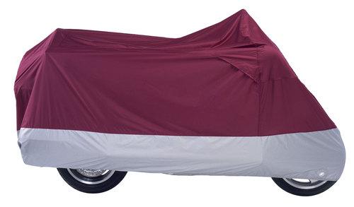 Nelson rigg deluxe all season motorcycle cover,burgundy/silver,large/lg, mc-903