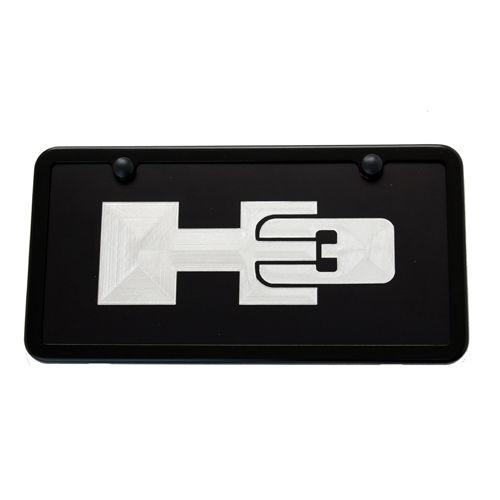 2005 - 2010 hummer h3 black license plate frame tag  usa made