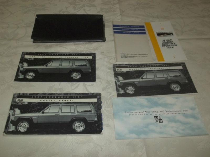 1995 jeep cherokee owner's manual 7/pc.set & black dodge factory case free s
