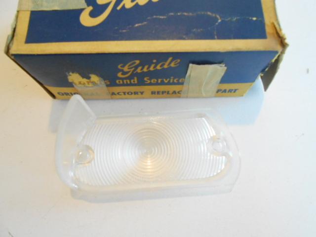 1959 pontiac guide right hand parking light lens nos guide no. 5950092
