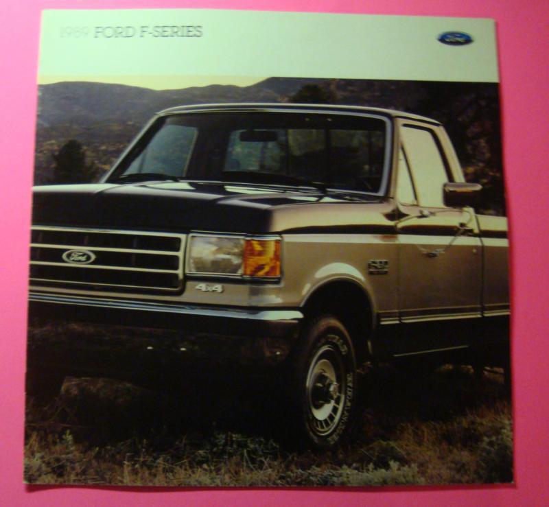 1989 ford f-series truck lineup showroom sales brochure..24 pages