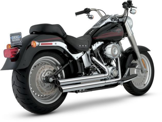 Vance & hines double barrel staggered full exhaust harley flstse2 cvo con 11