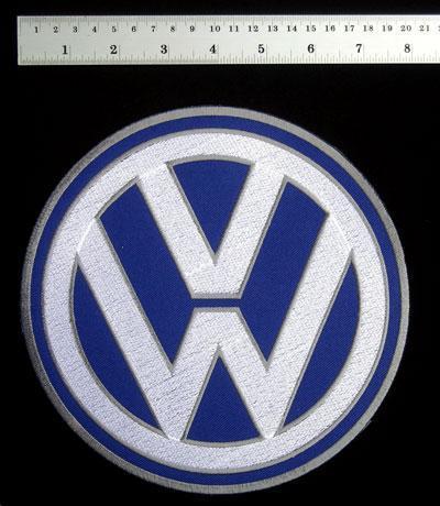 Large 8" vw volkswagen round logo car motor racing vest jacket shirt jean patch