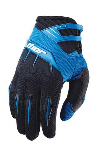 Thor 2014 spectrum gloves blue black large new motocross