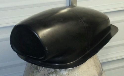 New fiberglass triangle opening hood / boat scoop
