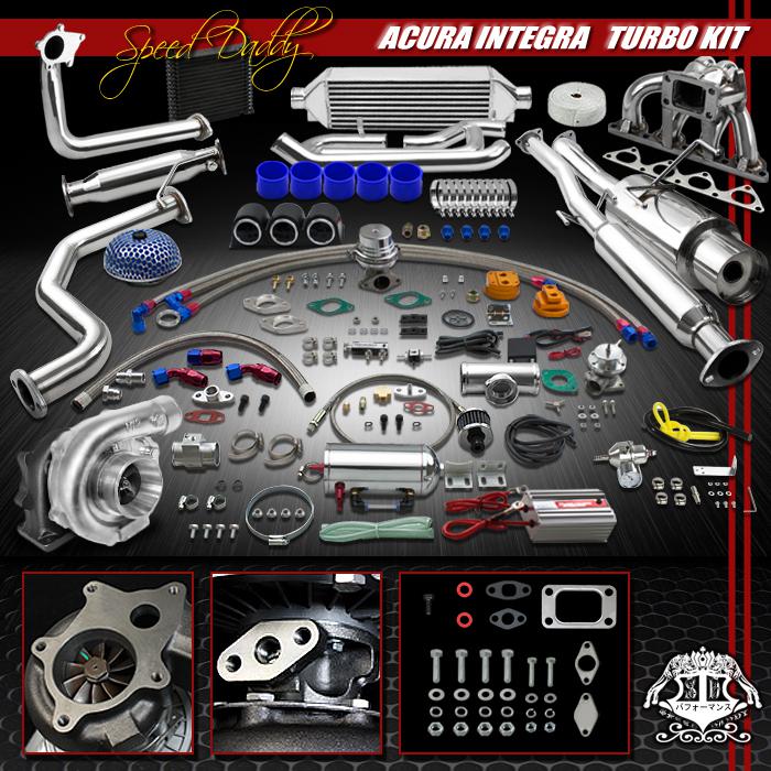 Find T04E 26P TURBO KIT INTERCOOLER+MANIFOLD+CATBACK 9401 B18 ACURA