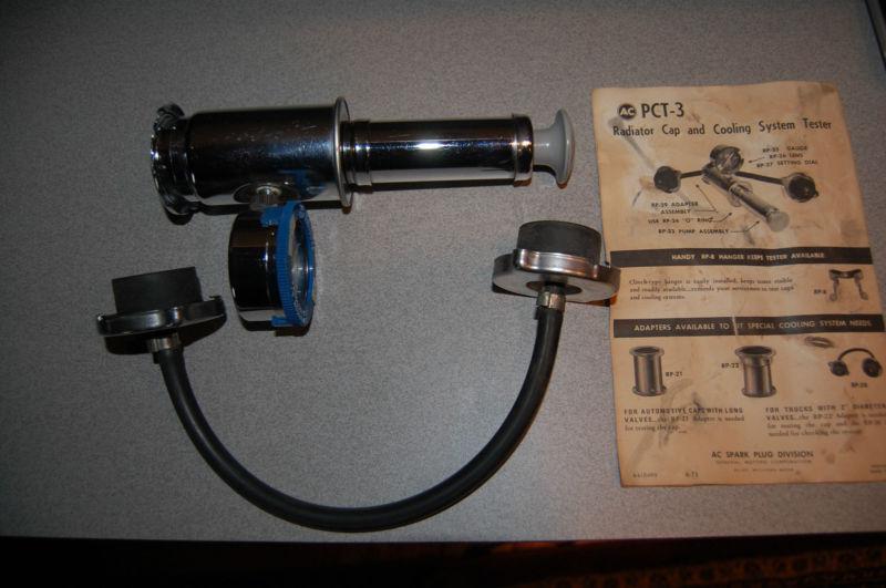 AC Radiator Cap & Cooling System Tester Vintage GM pressure tester PCT3, US $75.00, image 5