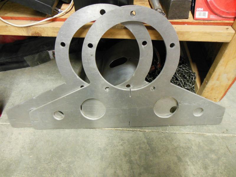 Front end alignment plates for wide 5 hubs, 6061-t6 aluminum 1/2" thick