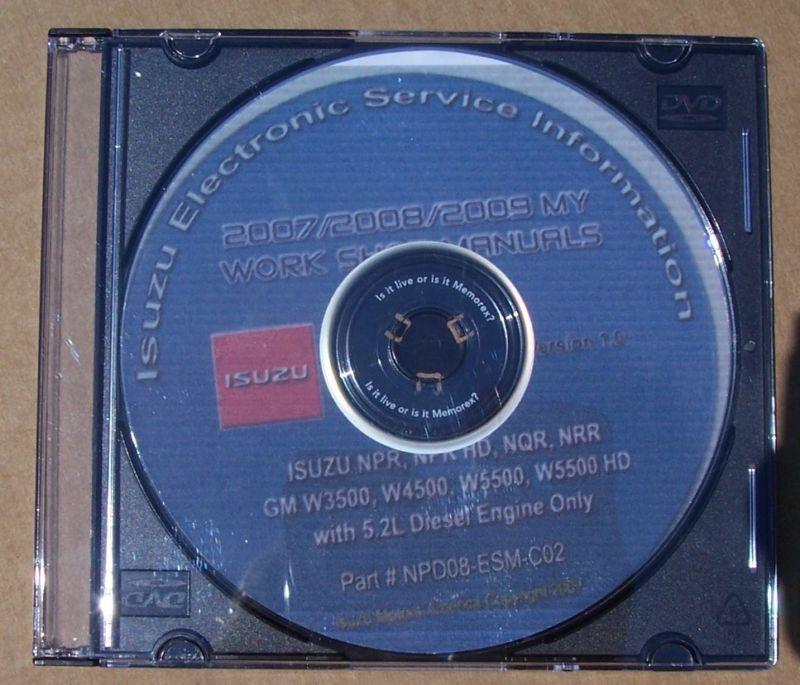 Isuzu electronic service information and repair manual on  cd