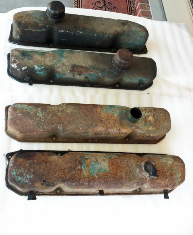 Mopar 1963-1964-1965 dodge plymouth & up original big block valve covers 2 pairs