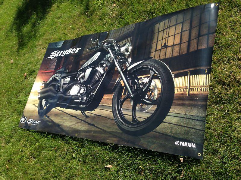 Yamaha star stryker motorcycle banner large new 