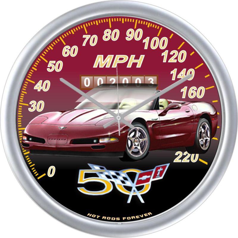 2003 vette 50th anniversary special edition convertible 14" speedometer clock
