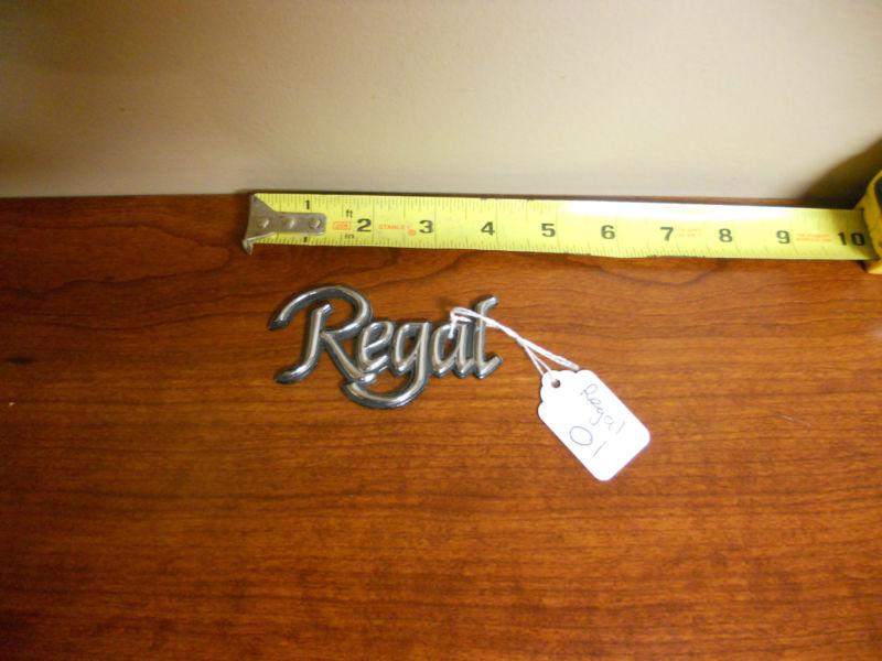 Buick regal emblem, badge, gm, new adhesive backing, art or restore, vintage