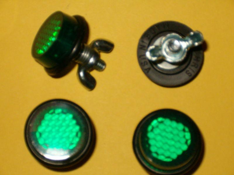 Find License Plate Reflectors Yamaha Kawasaki Suzuki Honda Set of 4