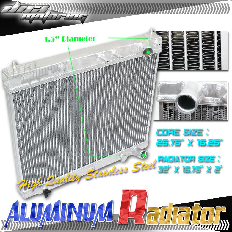 Scion xb 2004-2007 dual core/rows full aluminum radiator cooling 2-row/rows jdm 