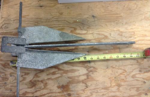 6 pound danforth type anchor- 20 inches long- used- no reserve
