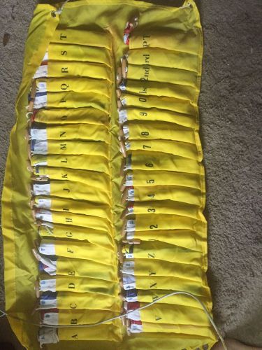 Marine signal flag set a - z , 0 - 9, 1st, 2nd, 3rd &amp; pt