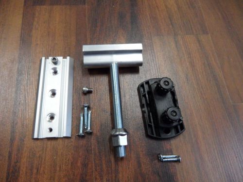 Enclosed trailer lug wrench mount and spare tire mount kit