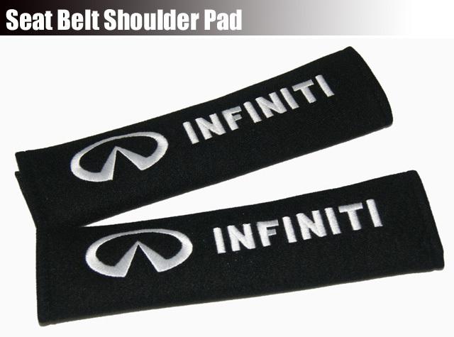 2pcs seat belt shoulder pad cushion covers for infiniti fx35 qx56 ex35 m35 g35