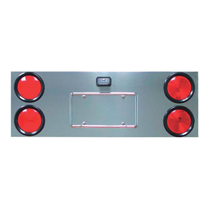 Trux accessories center panel back plate-4 x 4in incandescent lights #7971004ml