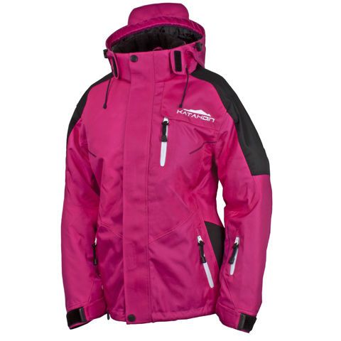 Katahdin apex womens snow jacket pink/black