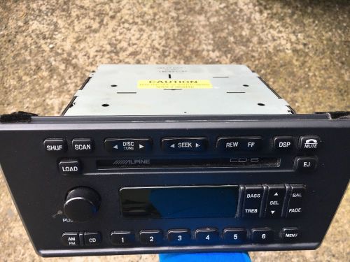 Lincoln ls 2000 2001 2002 alpine 6 disk cd changer radio stereo yw4f-18c815-bc