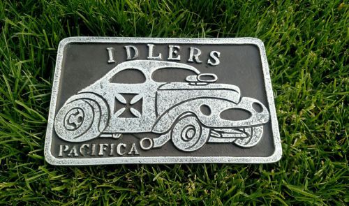 Car club plaque willy&#039;s cj-3a coupe 1941 1942 1943 1940 outlaw chassis 427 sbc