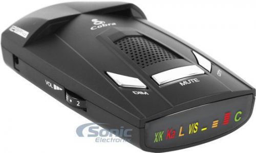 Cobra esr 800 360 degree 12-band radar detector w/ led icons &amp; voice alerts