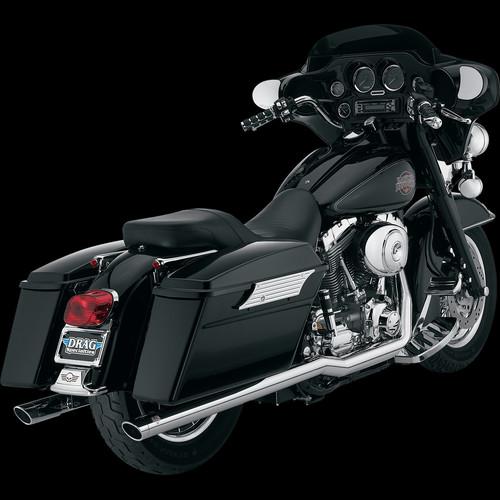 Vance & hines big shot duals exhaust, chrome for 1995-2006 harley touring