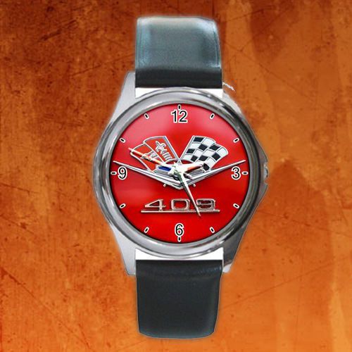 Round metal watch new !! chevy emblems 409 logo classic car