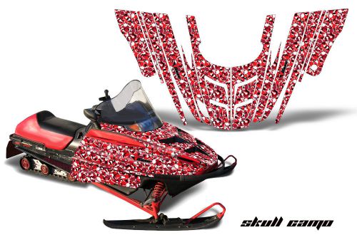 Amr racing sled wrap polaris 700xc 800xcr 600rmk snowmobile graphic kit skullcam