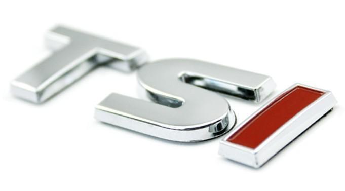 Oem chrome emblem tsi fit for vw golf tiguan passat jetta beetle touran cc