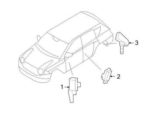 Oem dodge tire pressure monitoring system sensor transponder 05033334ab image 1