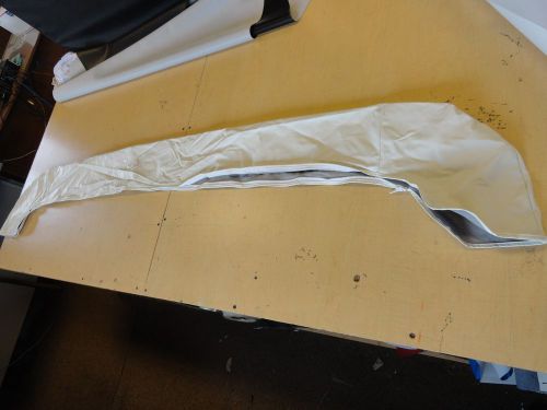 Bimini boot white vinyl with white plastic zipper 85" x 7 1/2" marine boat