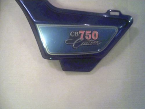 Honda cb750 - models 1980-82 (left side - cover) blue in color "good used"