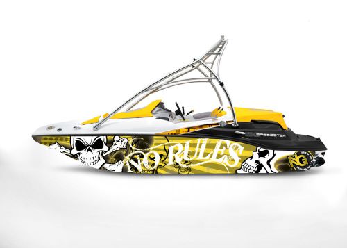 Ng graphic kit decal boat sportster sea doo speedster sport wrap skull no rules