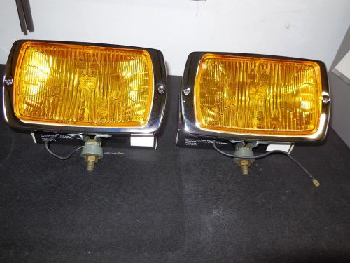 Vintage genuine cibie series 175 amber fog lamps (pair)